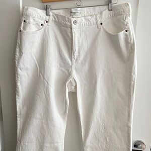 Abercrombie & Fitch Men's Cream Relaxed Jeans